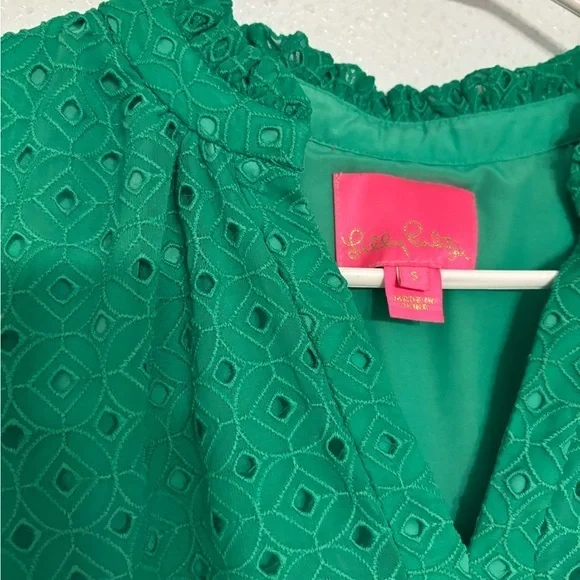 Lilly Pulitzer Novella Dress Agave Green‎ SZ S - Picture 7 of 7